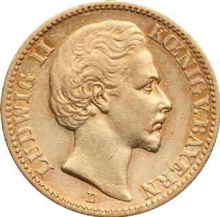 20 Marchi Ludwig II 1872-1873 Regno di Baviera (stati tedeschi)